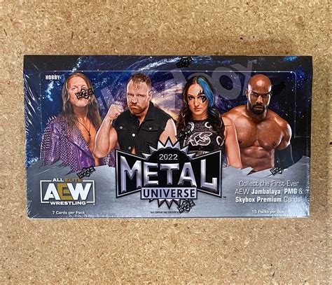 2022 upper deck aew skybox metal universe hobby box|aew metal universe box odds.